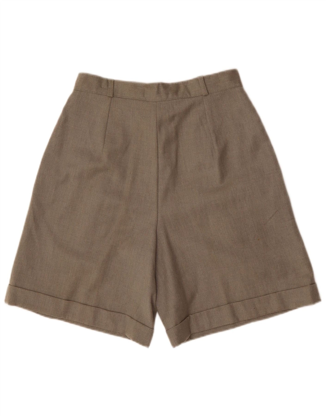 Bermuda feminina Andrea Mare cintura alta com pregas IT 44 médio W28 cinza