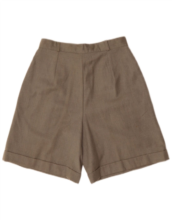 Bermuda feminina Andrea Mare cintura alta com pregas IT 44 médio W28 cinza