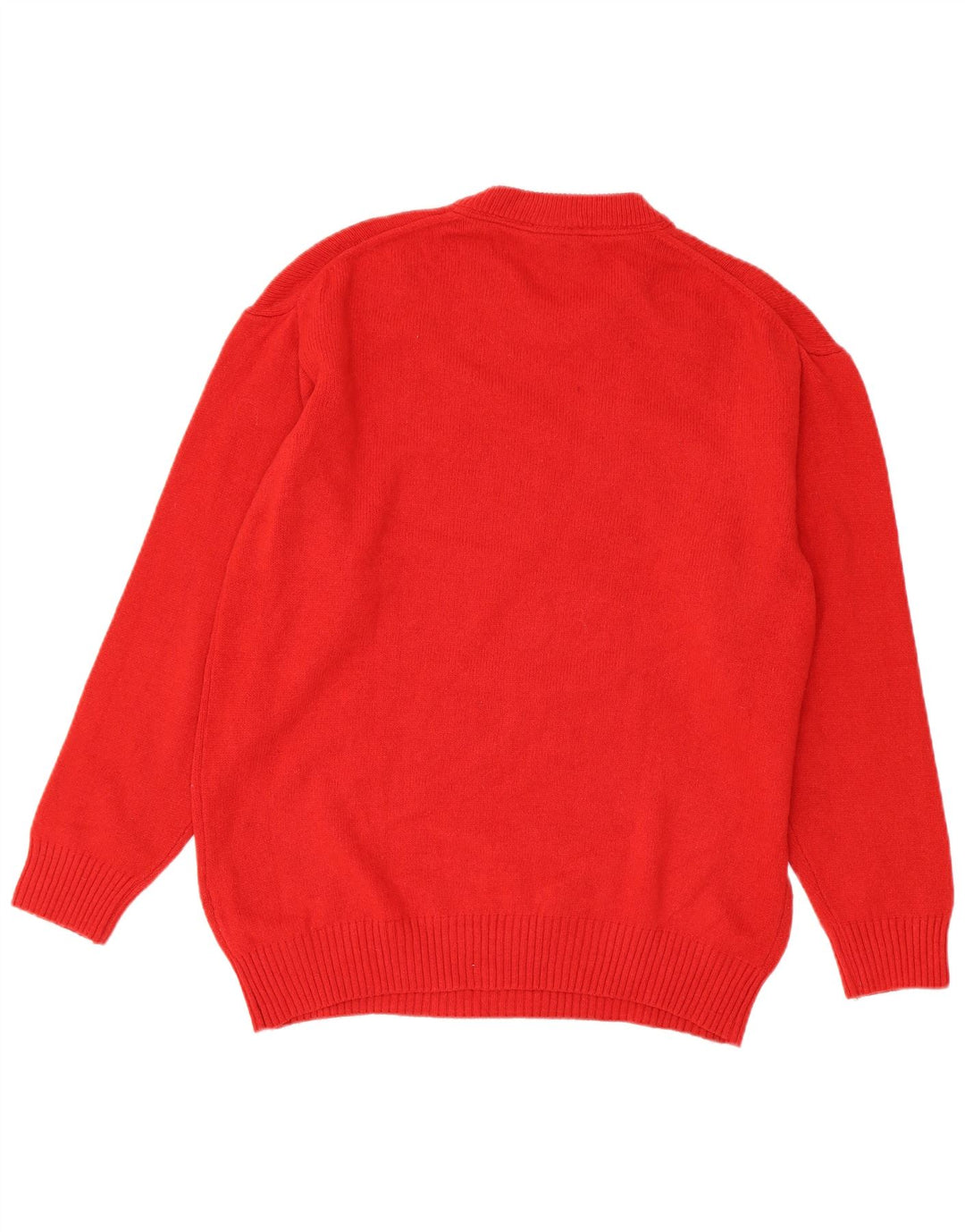 Murphy & Nye Suéter masculino com gola redonda grande vermelho