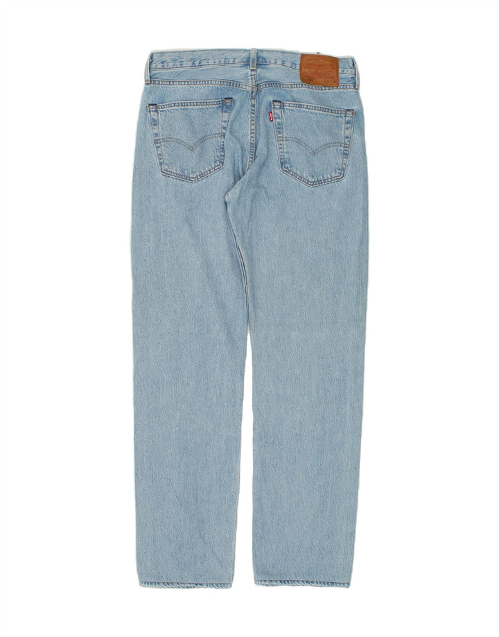 LEVI'S Masculino 504 Straight Jeans W33 L32 Azul Algodão