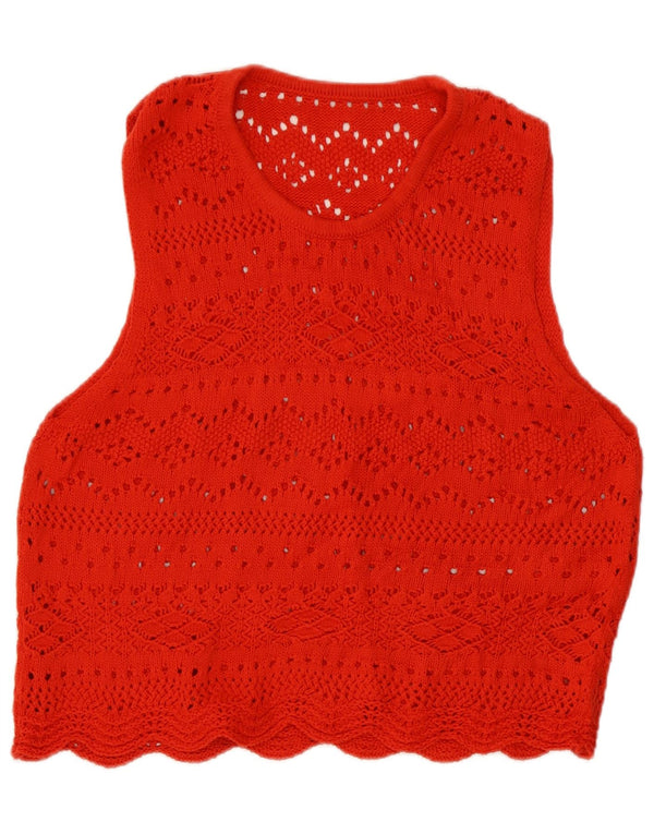 Regata feminina vintage com colete UK 14 vermelho médio