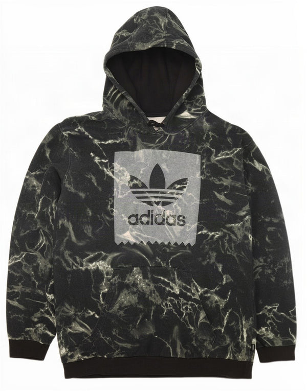 Adidas Mens Graphic Hoodie Jumper XL Cinza Tie Dye Algodão