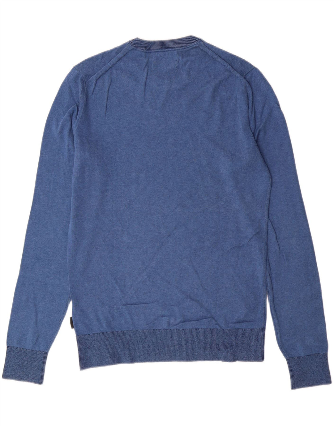 CALVIN KLEIN JEANS Mens Crew Neck Jumper Sweater Medium Blue Cotton