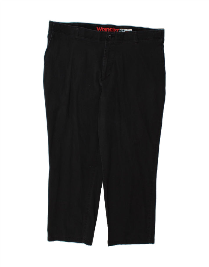 WRANGLER Mens Straight Chino Trousers W40 L29 Black Cotton Vintage Wrangler and Second-Hand Wrangler from Messina Hembry 