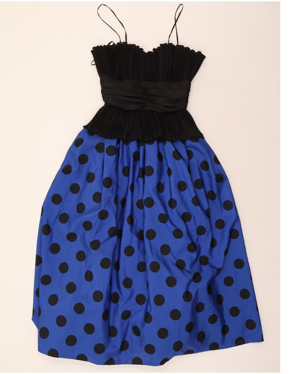 Trina LEWIS & MARJON COUTURE Vestido Maxi Feminino Reino Unido 14 Azul Médio