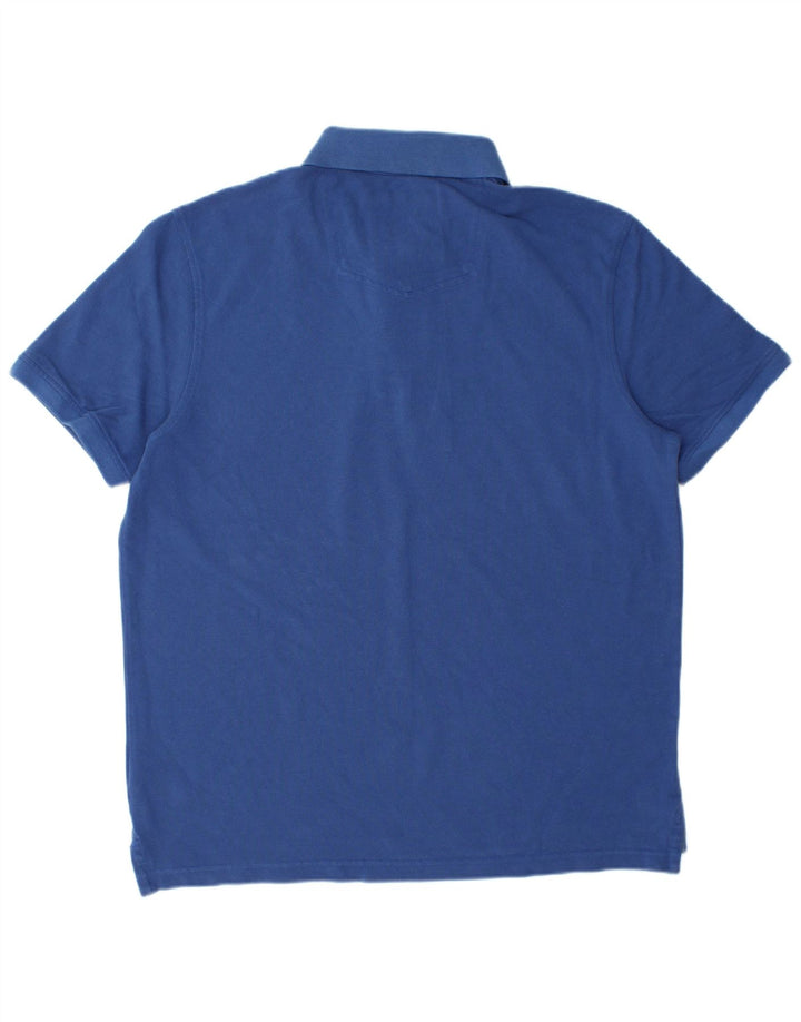 Camisa polo masculina Fat Face XL algodão azul