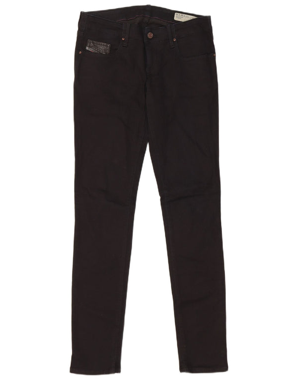 Diesel feminino Grupee cintura baixa super slim jeans skinny W26 L30 azul marinho