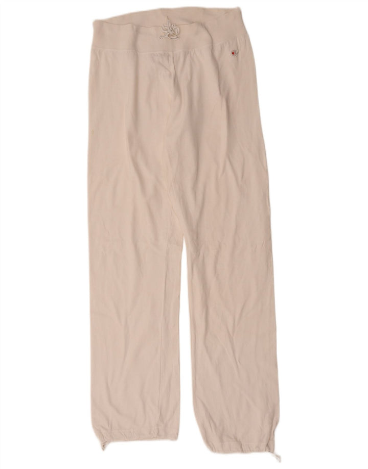 Calça de treino feminina Champion Joggers UK 14 médio branco