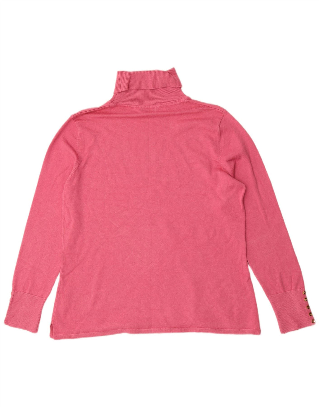Suéter feminino M&Co com gola redonda Reino Unido 16 grande viscose rosa