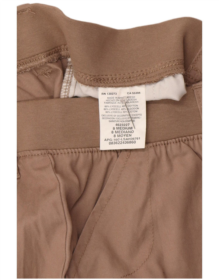 Lee Shorts Chino Feminino Relaxado US 8 Médio W30 Marrom Lyocell
