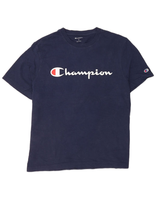 Camiseta gráfica masculina Champion XL azul marinho