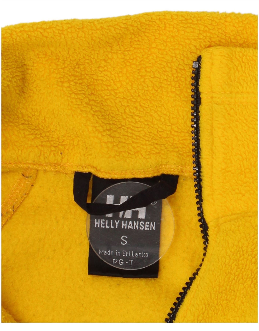 Jaqueta de lã masculina HELLY HANSEN Reino Unido 36 pequeno poliéster colorblock amarelo