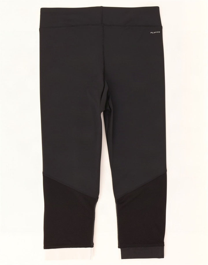 Leggings Capri Reebok Feminino UK 12/14 Médio Preto Colorblock Poliéster