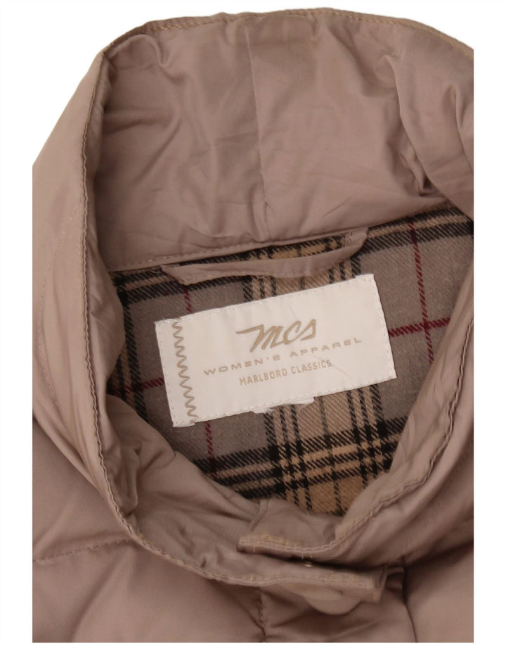 Jaqueta acolchoada feminina MARLBORO CLASSICS UK 16 grande bege
