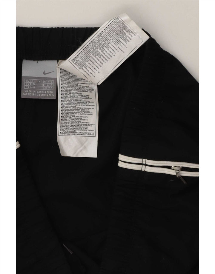 Calça de treino feminina Nike UK 16/18 XL preta poliéster