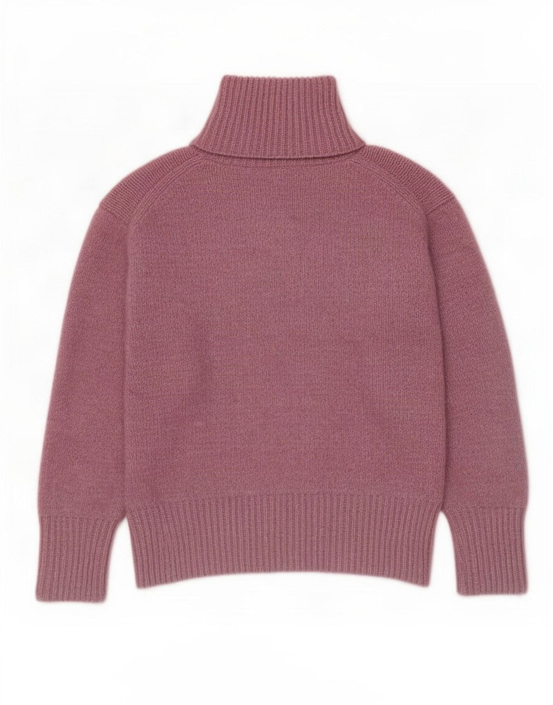 Zara Suéter feminino oversized com gola redonda Reino Unido 14 poliéster rosa médio