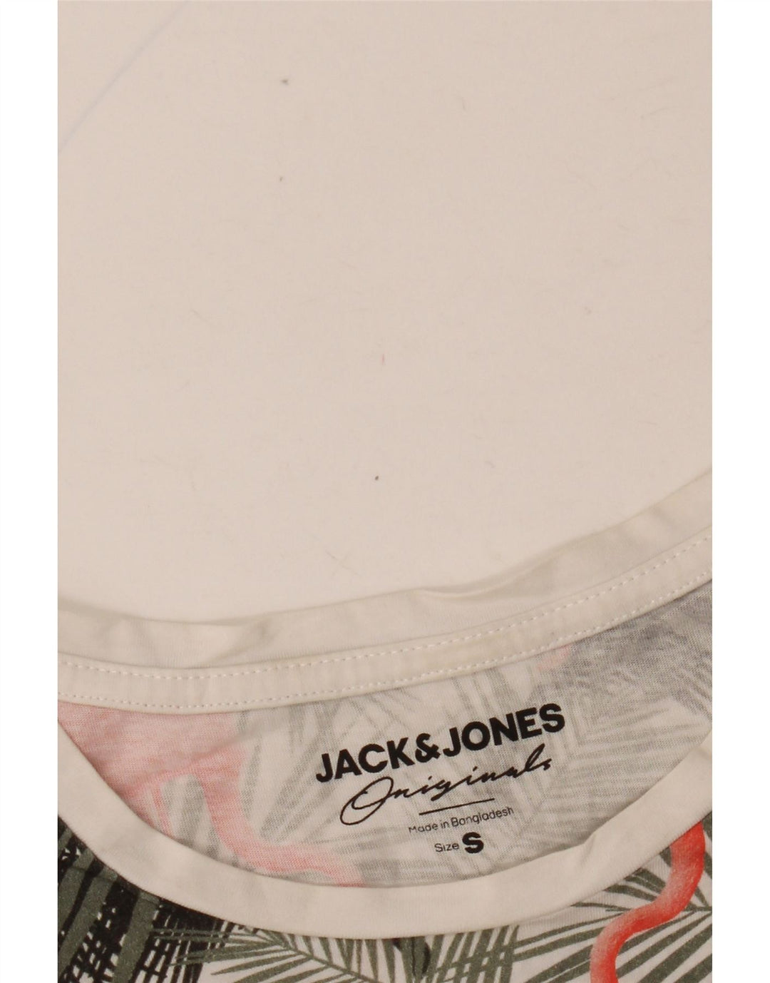 Camiseta gráfica masculina JACK & JONES pequena floral multicolorida