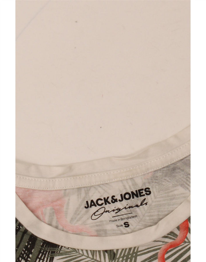 Camiseta gráfica masculina JACK & JONES pequena floral multicolorida