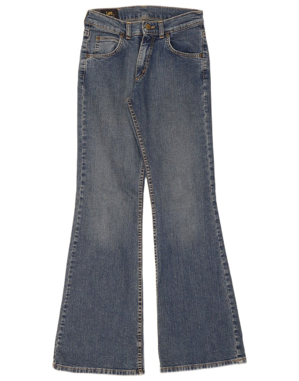 Lee Womens Felton Flared Jeans US 14 XL W26 L31 Azul Algodão