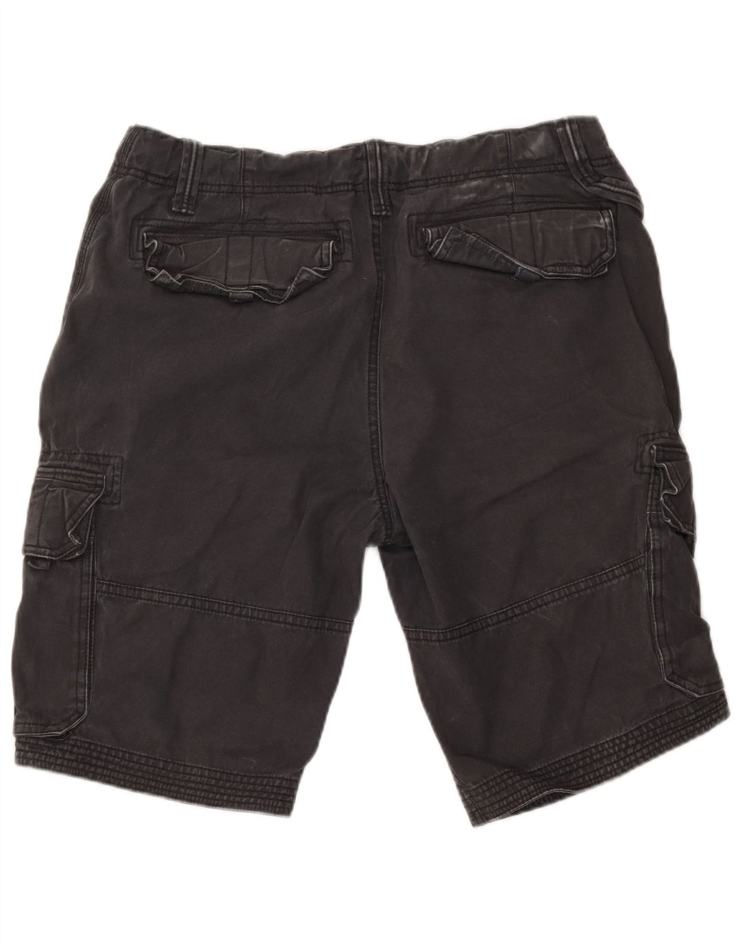 Shorts cargo masculino Fat Face W36 grande algodão cinza
