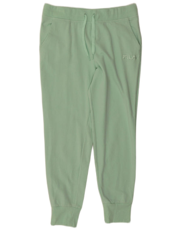 Calça de treino feminina Fila Joggers UK 14 grande algodão verde