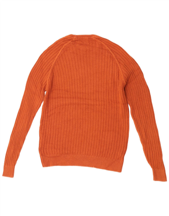 Zara Suéter masculino com gola redonda e algodão marrom médio