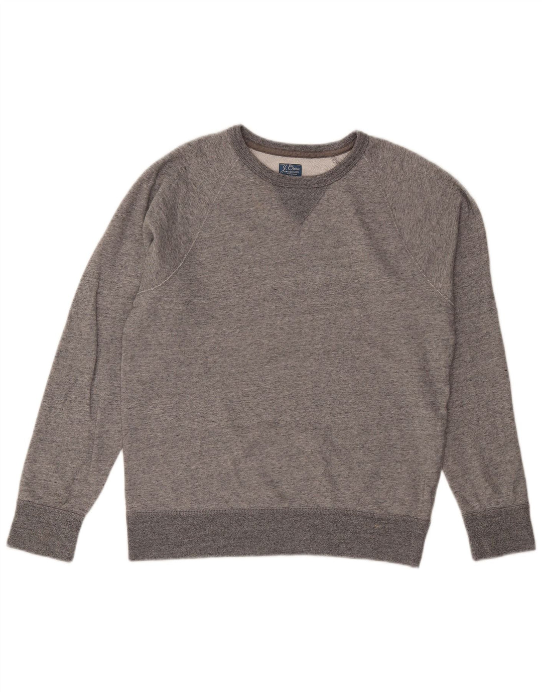J. Crew moletom masculino jumper pequeno algodão manchado cinza