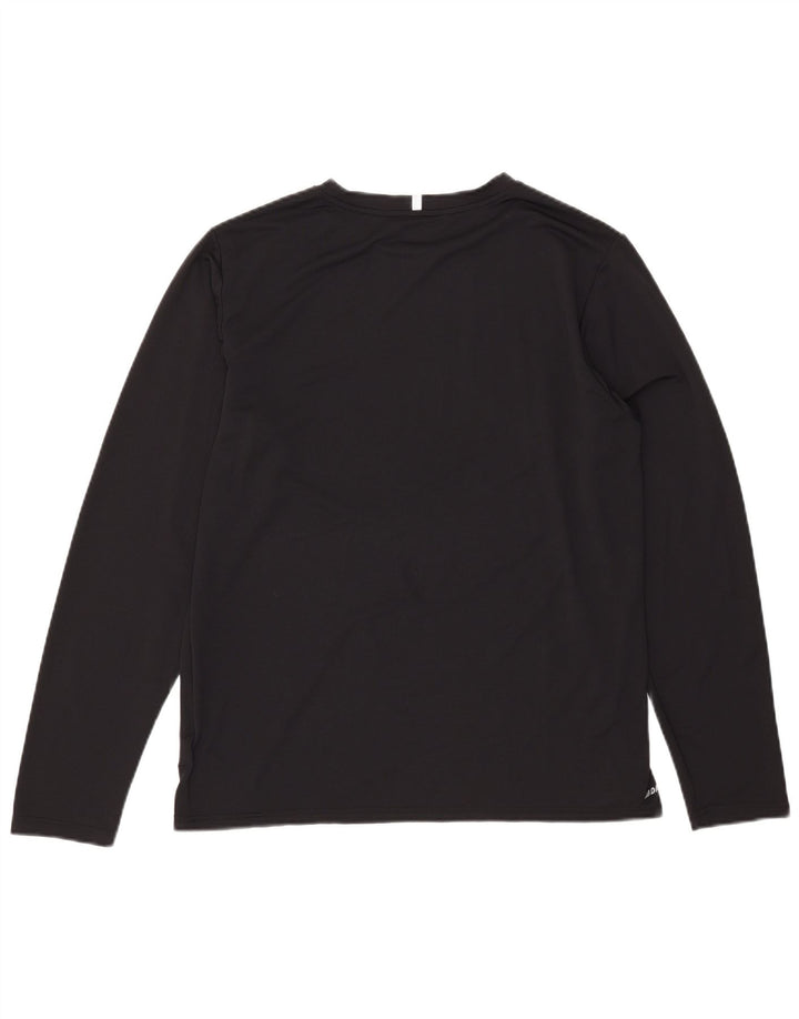 New Balance Masculino Top Manga Longa Grande Poliéster Preto