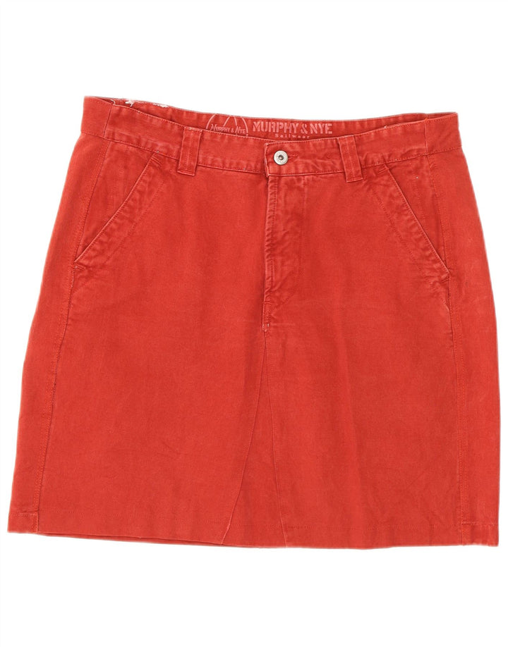 Minissaia feminina Murphy & Nye W32 grande algodão vermelho