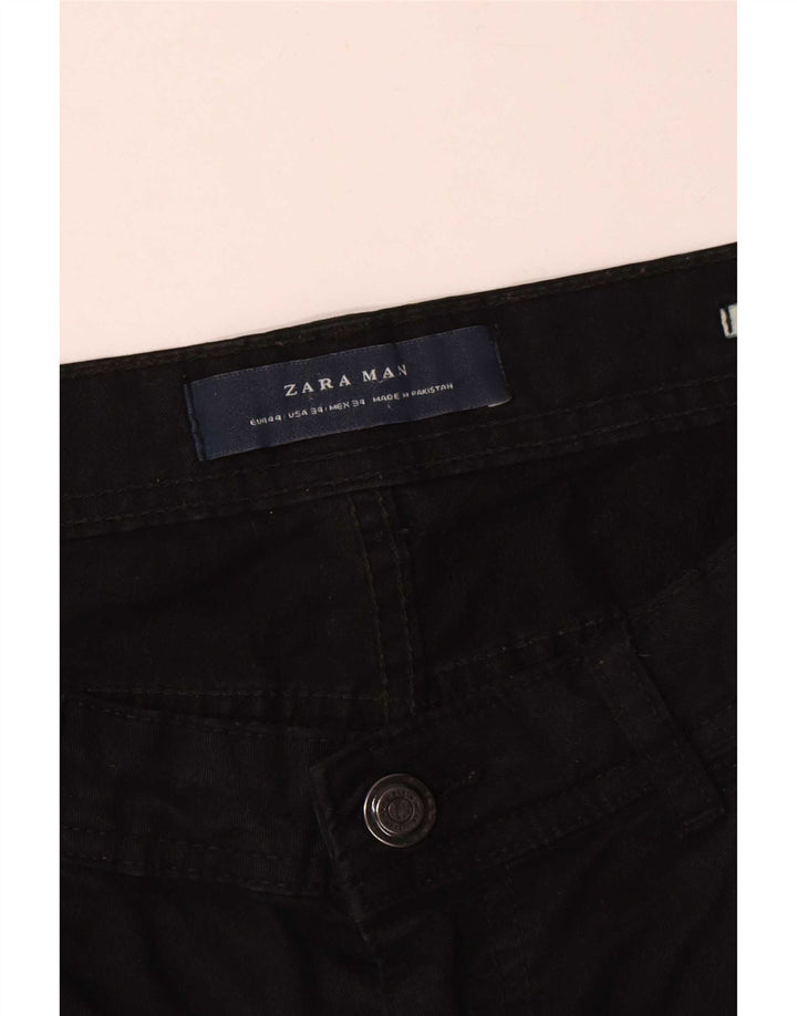 Zara Mens Slim Jeans EU 44 Grande W34 L31 Preto