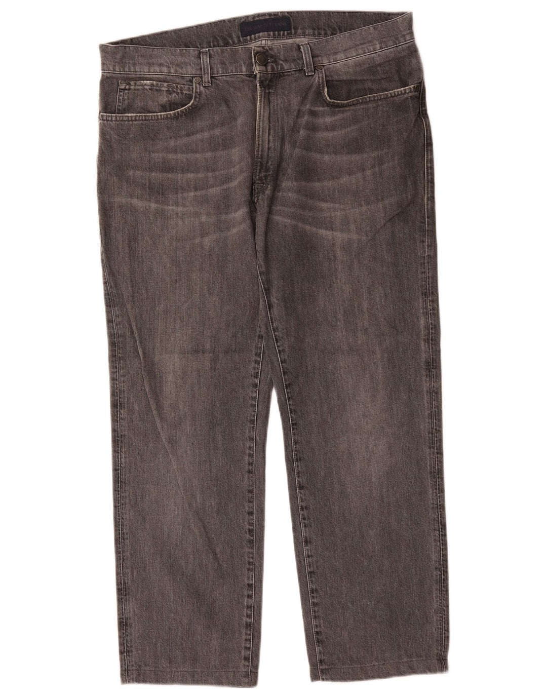 Jeans retos masculinos TRUSSARDI W38 L28 algodão cinza