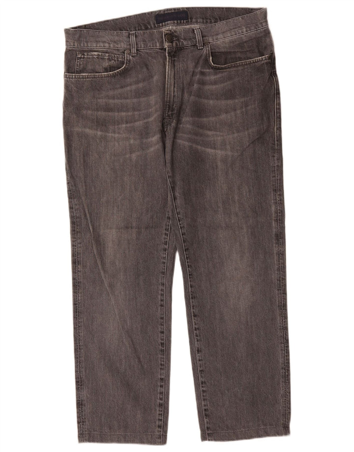 Jeans retos masculinos TRUSSARDI W38 L28 algodão cinza
