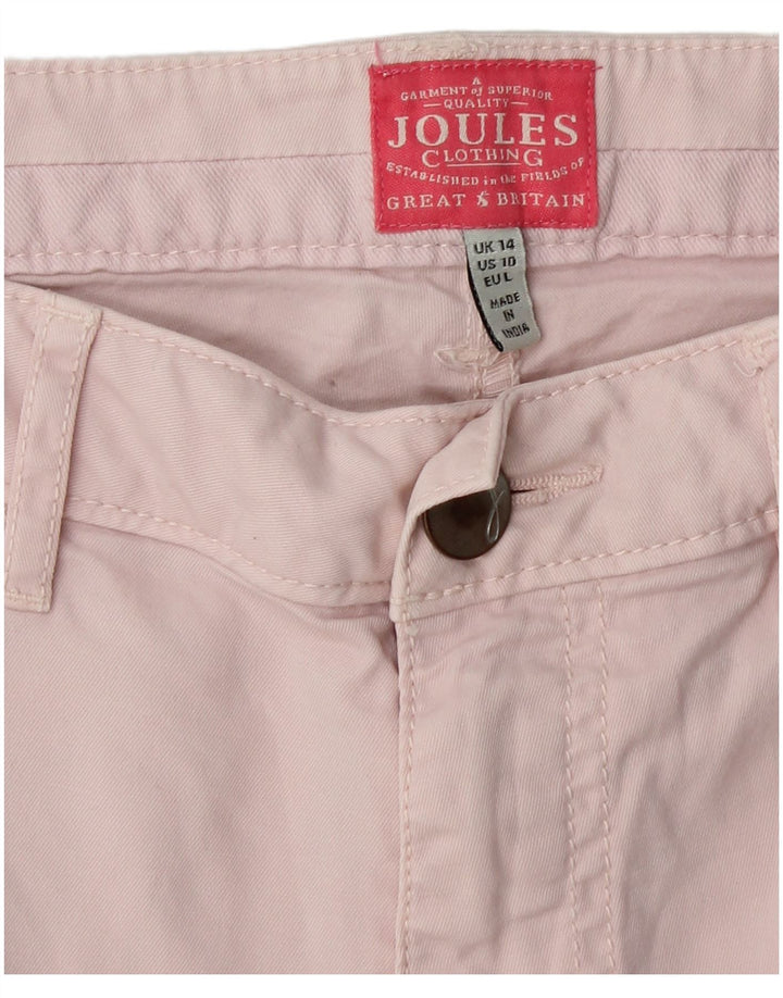 Calça Chino Cônica Feminina JOULES Reino Unido 14 Grande W32 L25 Algodão Rosa