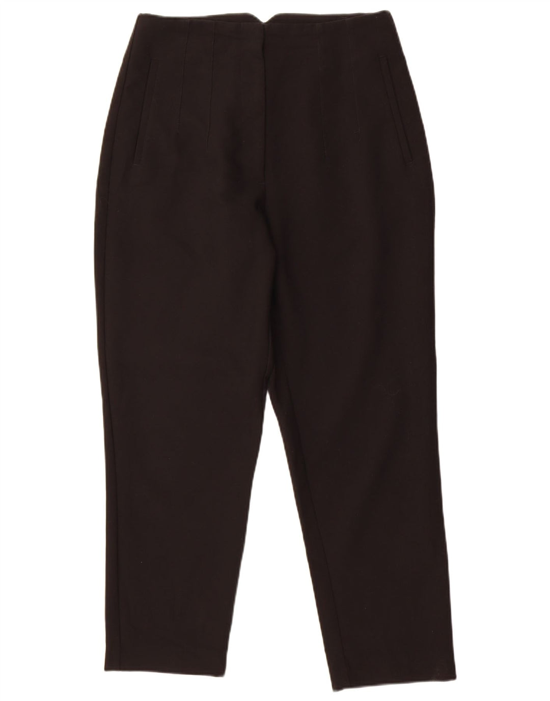 Zara Calça Cônica Feminina Grande W30 L27 Poliéster Preto