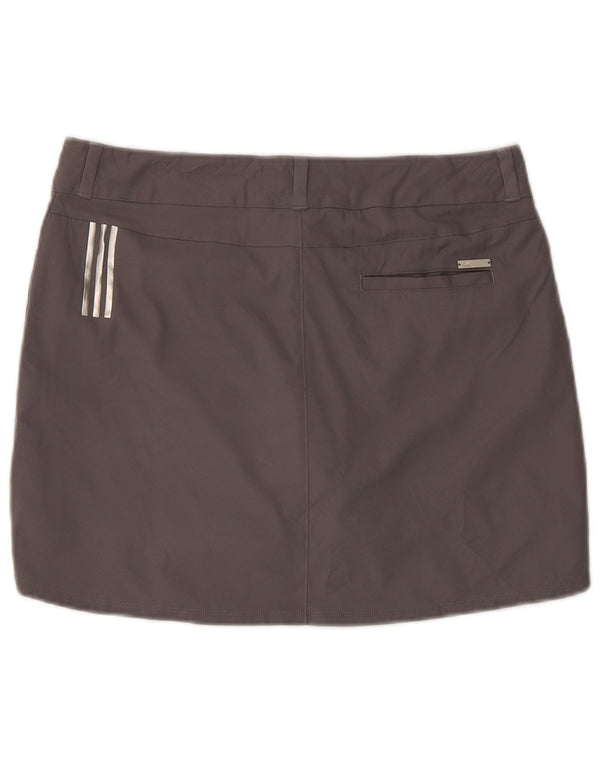 Mini saia feminina Adidas UK 14 grande W32 cinza poliéster