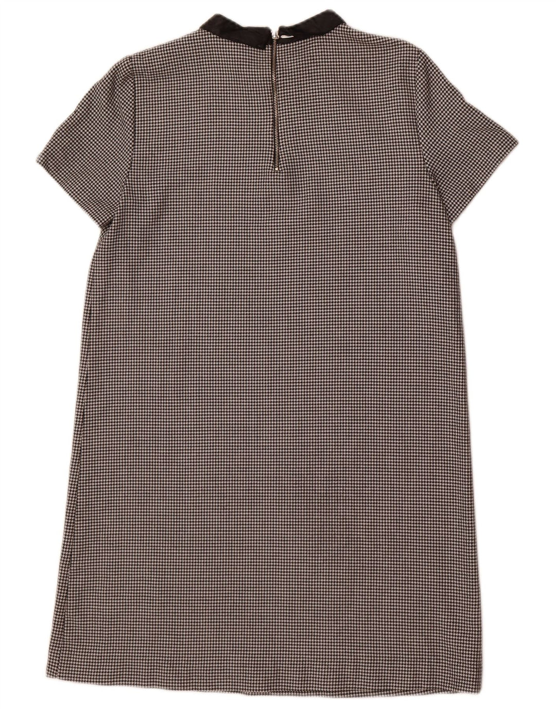 Vestido feminino Zara Shift UK 14 médio preto houndstooth