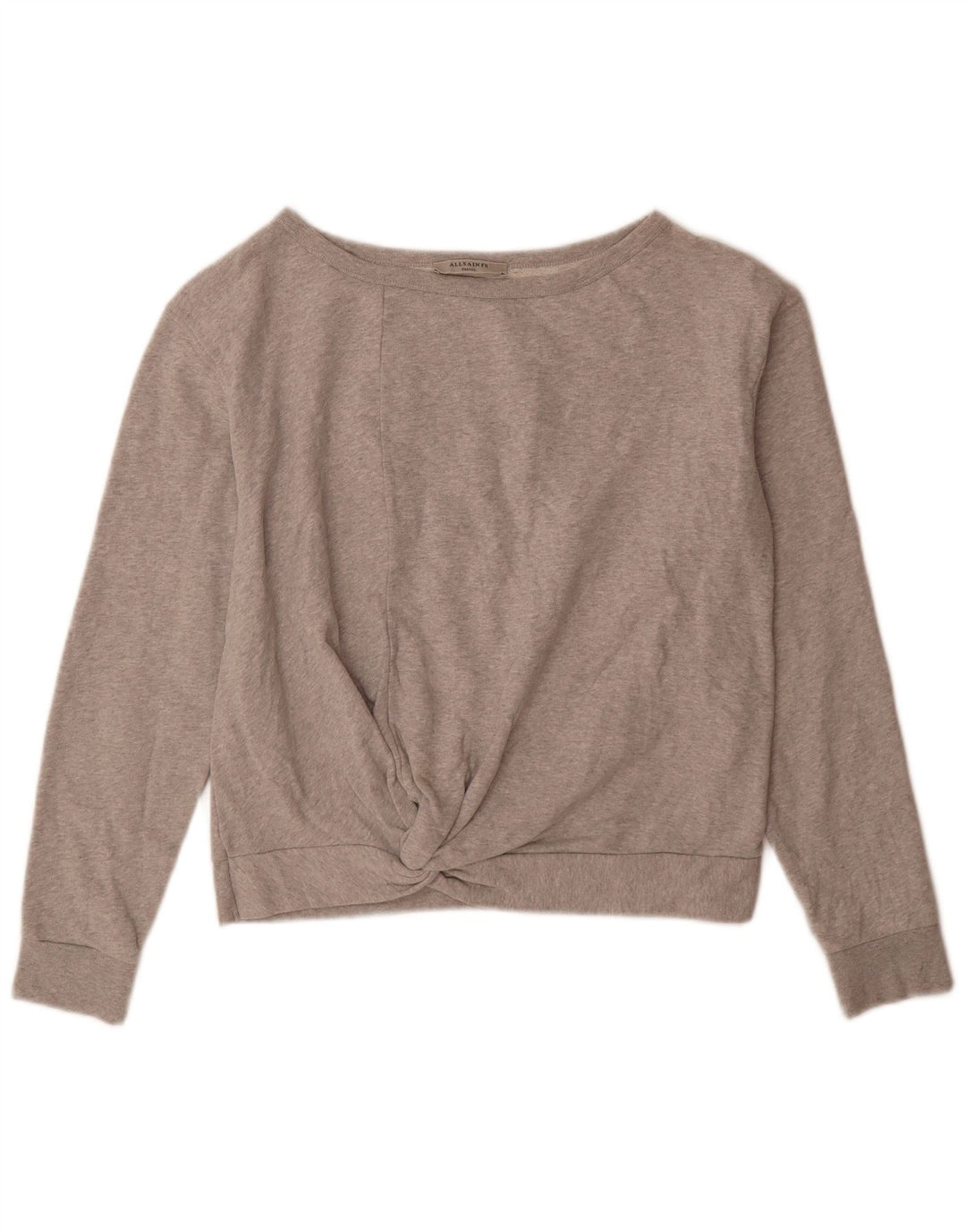 Suéter oversized feminino All Saints Reino Unido 10 algodão cinza pequeno