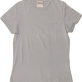 REEBOK Womens T-Shirt Top UK 14 Medium Blue Cotton Vintage Reebok and Second-Hand Reebok from Messina Hembry 