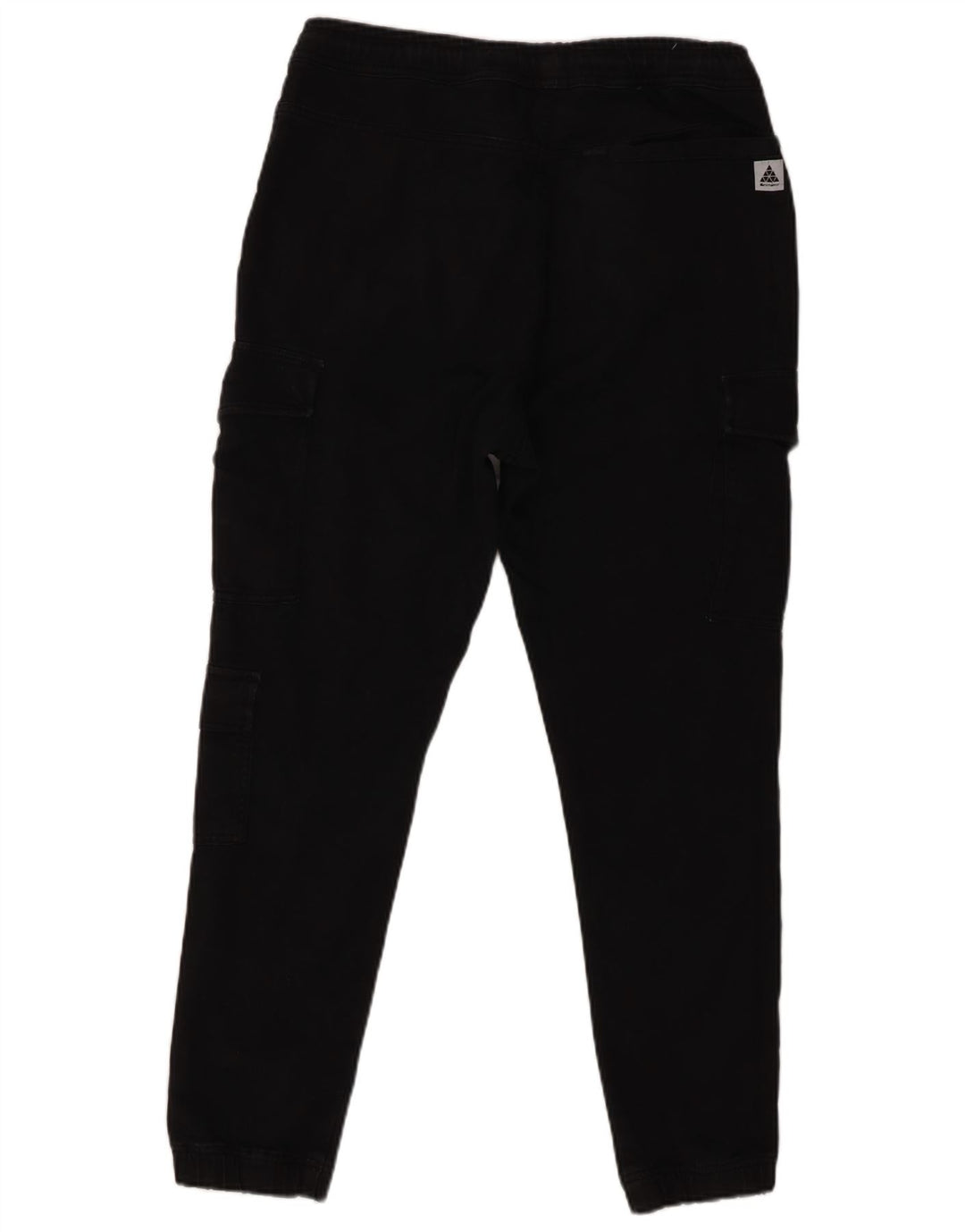 Zara Mens Joggers Cargo Calças Médias W31 L27 Pretas