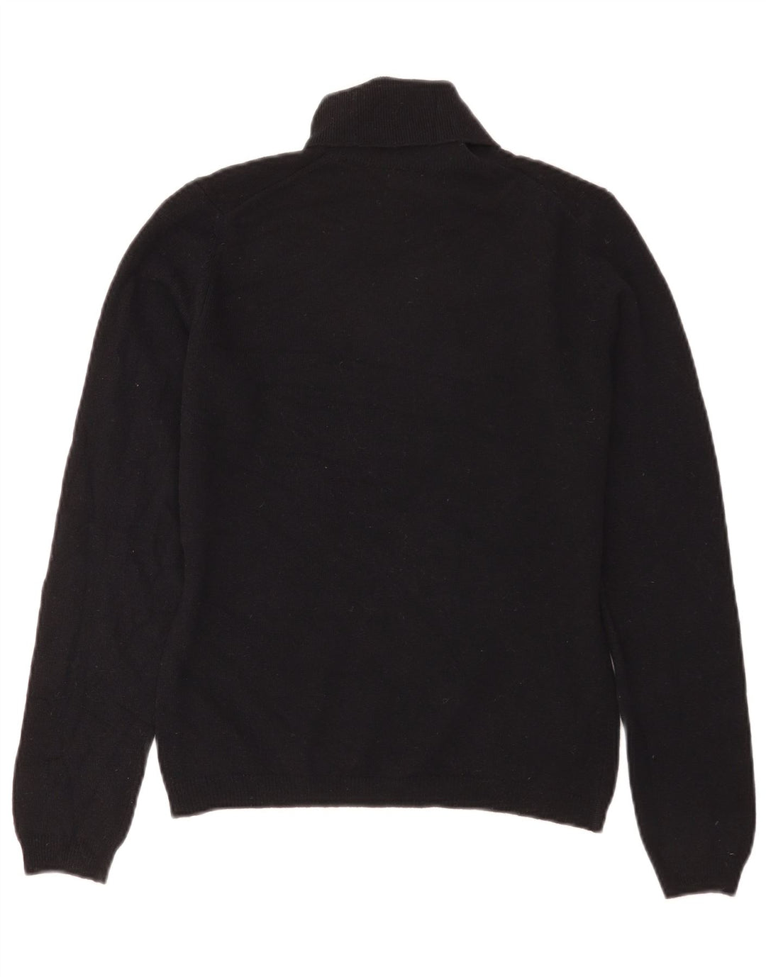 Suéter feminino Benetton com gola redonda Reino Unido 12 médio preto