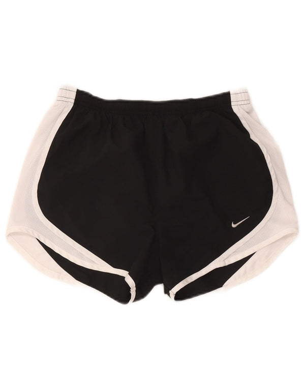 Shorts esportivos femininos Nike Dri Fit UK 6 XS preto colorblock
