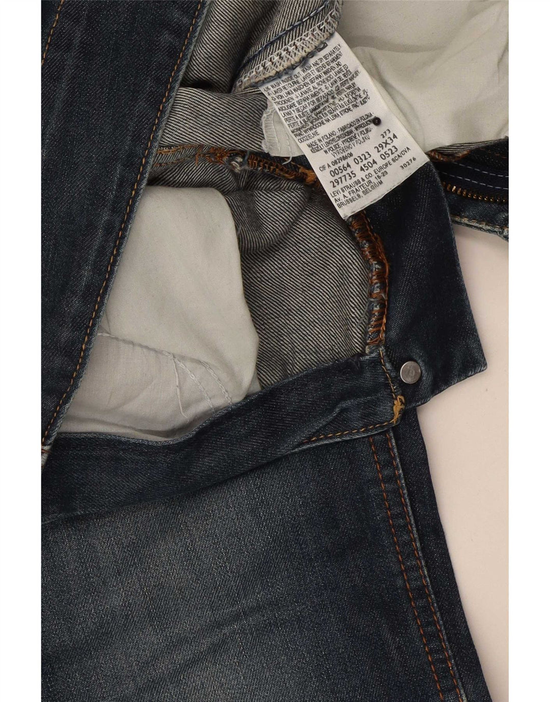Calça jeans feminina Polly Bootcut Levi's W29 L34 azul marinho