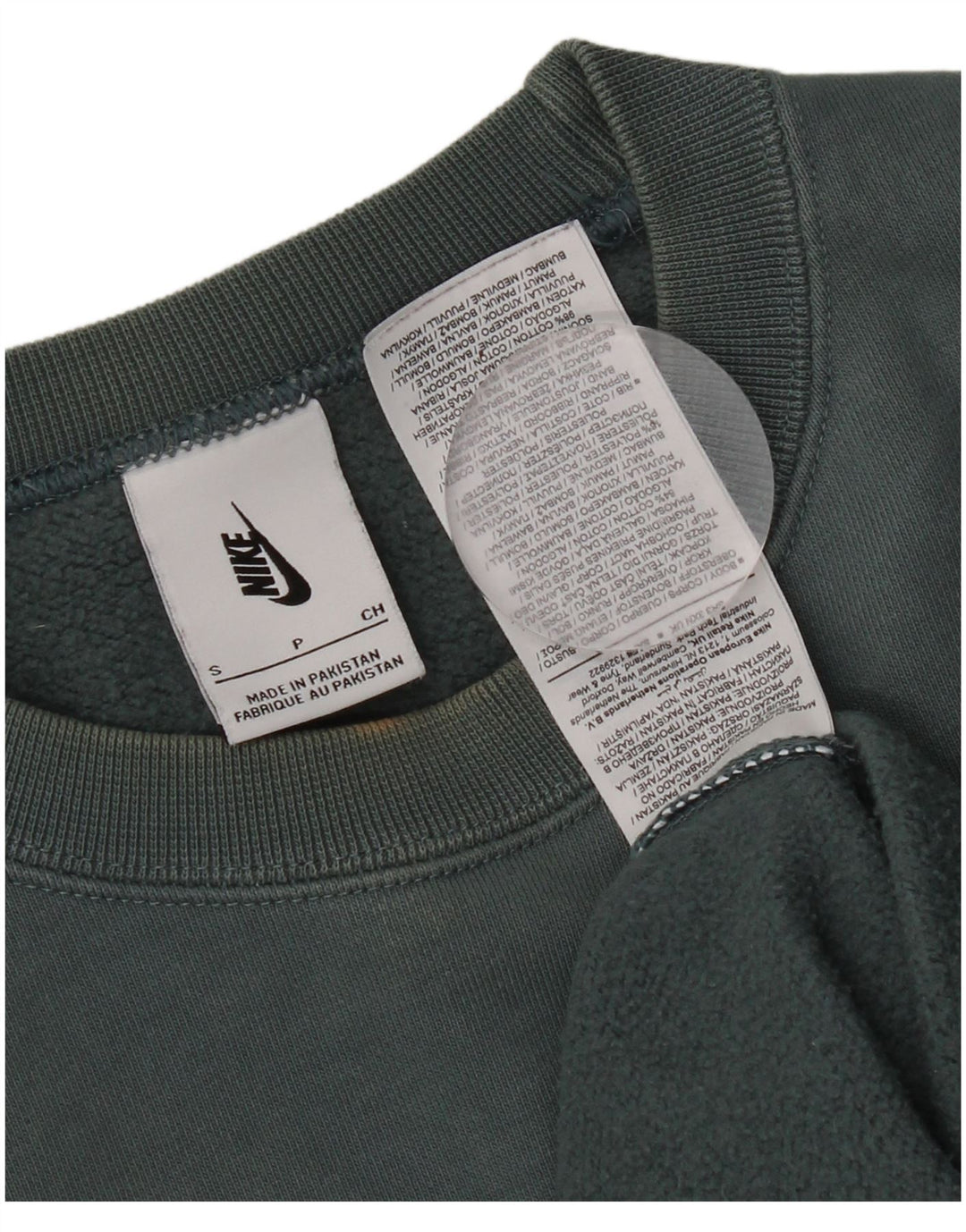 Nike Mens Moletom Jumper Pequeno Algodão Azul