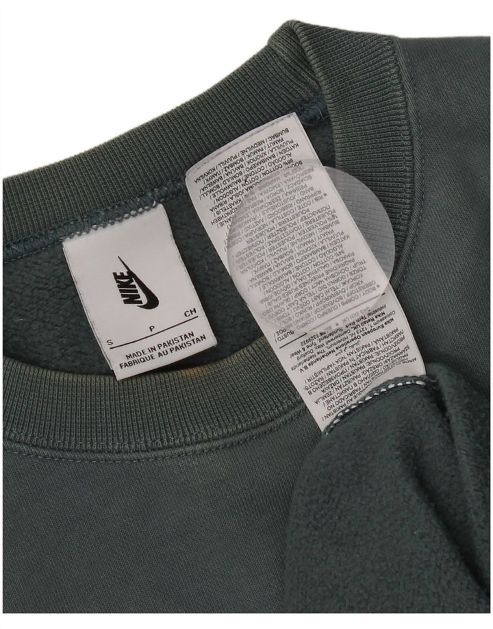 Nike Mens Moletom Jumper Pequeno Algodão Azul