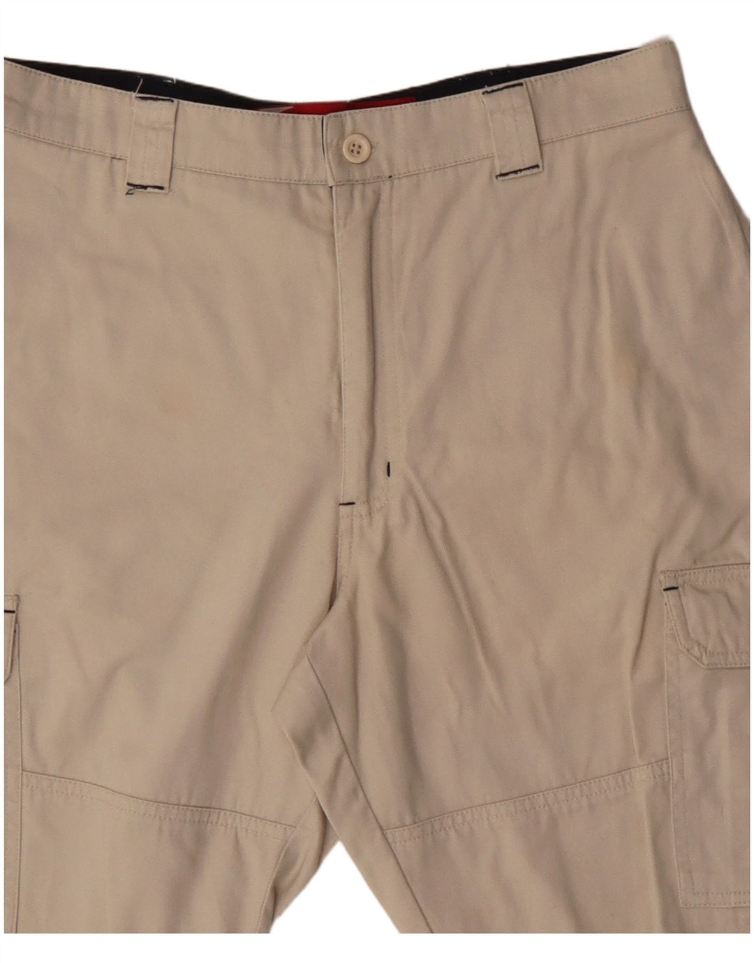 Shorts cargo masculino Brugi W28 pequeno algodão bege