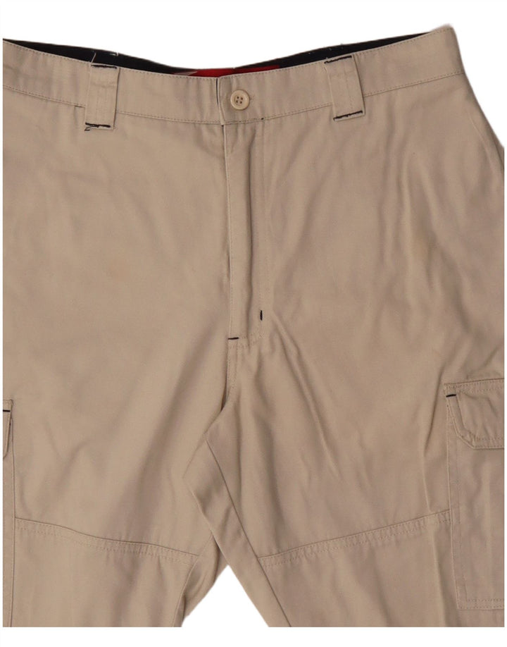 Shorts cargo masculino Brugi W28 pequeno algodão bege