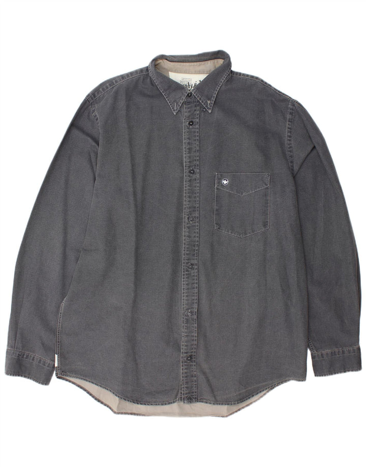 Camisa masculina MURPHY & NYE 2XL algodão cinza