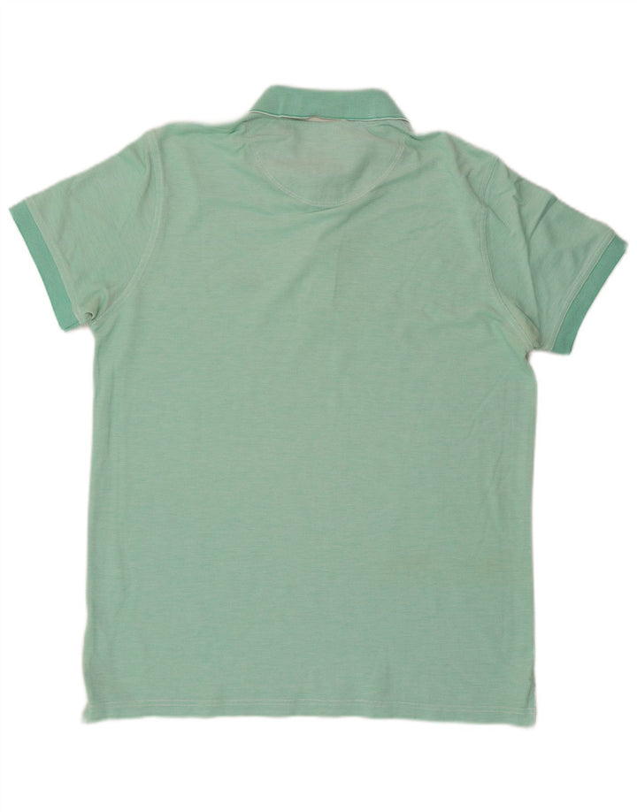 HUGO BOSS Camisa polo masculina de ajuste regular médio turquesa