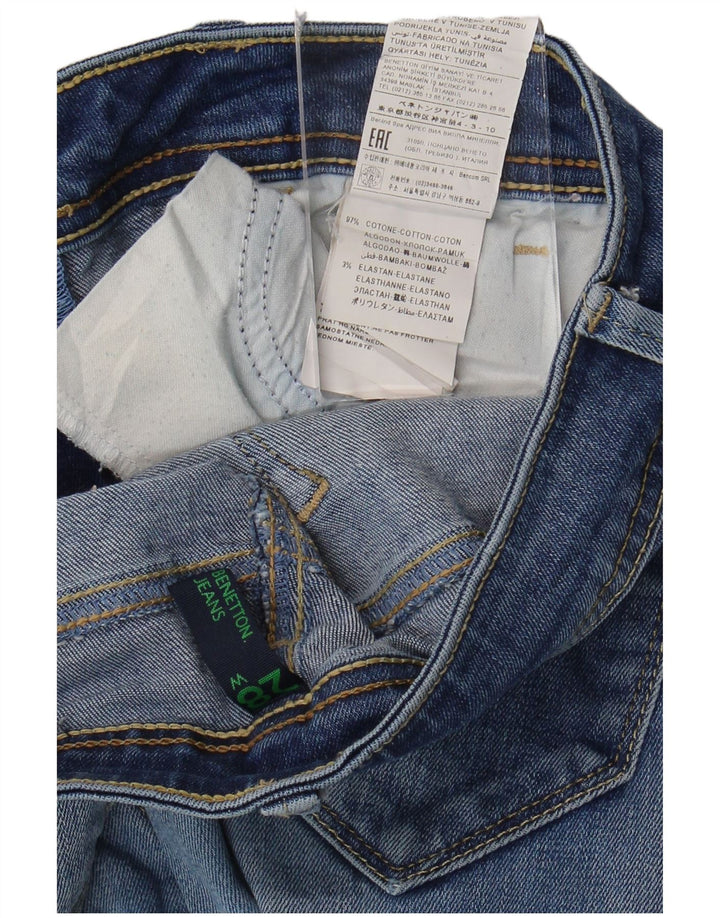 Benetton Jeans Skinny Feminino W28 L33 Azul Algodão