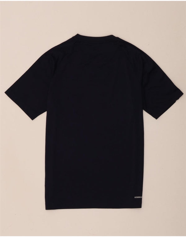 Adidas Mens Aeroready Camiseta Top Pequeno Azul Marinho Poliéster